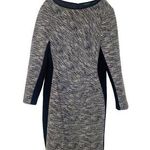 Lauren Ralph Lauren Black White 2 Toned Sheath Mini Dress EUC Sz 16 Stretchy Zip Photo 0