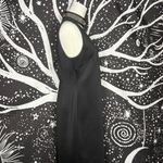 Calvin Klein Black Sheath Dress NWT Studded Choker V-Neck Scuba Knit Sz 10 Party Photo 2