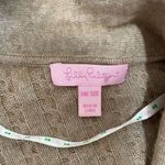 Lilly Pulitzer Tan Beige Cable Knit Wool Cashmere Blend Cardigan Sweater One Siz Photo 2