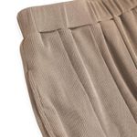 Cider | NWT | Large | Solid Elastic Waist Wide Leg Rib Nit Lounge Pant in Coffee Photo 8