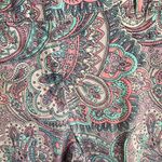 Talbots Women’s cropped pastel colored floral paisley casual pants Size 6 Photo 2
