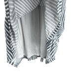 LC Lauren Conrad Lauren Conrad Dress Womens M Gray Striped Ruffle Tiered Mini Coastal Grandmother Photo 3