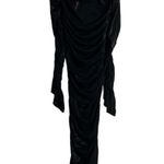 Bronx & Banco Amara Black Ruched Long Sleeve Off the Shoulder Midi Dress Size 4 Photo 10