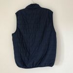 CHAPS navy puff vest zip up jacket women size medium Photo 1