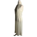 Vintage 70s Pellini After 5 Midi Dress M White Sleeveless High Neck Elastic Size M Photo 5