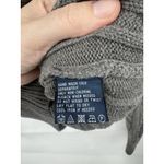 Ralph Lauren  Sport Y2K Cable Knit Button Front Sweater Women Large Grey Retro Photo 3
