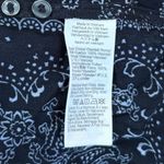 Madewell Relaxed Long-Sleeve Tiered Midi Dress in Bandana Dark Navy NWT XS Photo 6