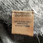 Hem & Thread  Grey Fuzzy Cardigan Open Front Waterfall Style M L Photo 4