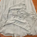 Marchesa Notte Silk Chiffon Slip Dress Formal Evening Gown Womens 8 Lace Trim Blue Photo 6