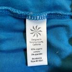 Athleta Tank Top Built in Bra V-Back Thick Hem Banded Blue XS Photo 3