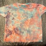 Socialite Mesh Tie Dye Crop Top Photo 0