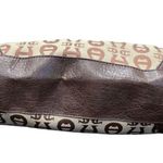 Etienne Aigner Ettiene Aigner Tan & Brown Canvas Shoulder Bag Photo 4