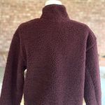 Athleta  Cozy Snap Jacket Sherpa Pullover Plum Purple  XS Teddy Quilted Photo 10