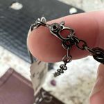 Monet  Rhinestone Gunmetal Adjustable Length Double Strand Station Necklace NWT Photo 8