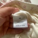 White Pajama Pants with Pink Bow Pattern coquette size xs Photo 4