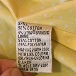 Talbots Trench Coat with Belt 6 Petite Lime Green Yellow Dotted Lining Rain Coat Photo 3