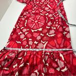 Rhode x Target Midi Red Floral‎ Linen Blend Bell Sleeve Dress Size 16 Summer NEW Photo 13