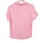 Chico's Pink Peach Linen Short Sleeve Popover Shirt Sz M Photo 4