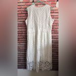 White Sleeveless Sheath Midi Dress Size XXL Photo 2
