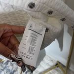 Alexander Wang Ivory Jacquard Logo Crop Snap Front Cardigan Photo 16