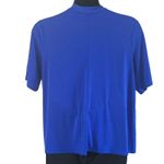 Excellent Boutique Plus Women’s Blue Keyhole Cutout Neck Blouse Size 0X Plus Photo 5