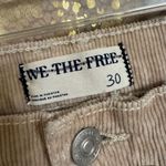 Free People  Risk Taker High Rise Straight Tan Ecru Neutral Modal Jeans Size 30 N Photo 2