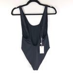 Good American  Layout One-Piece Swimsuit Low Back Stretch Black 8 US 5XL Photo 1
