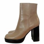 Jeffrey Campbell NEW  Retro 70s Platform Boot Taupe Beige & Black Leather Size 8 Photo 0