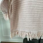 Anthropologie Akemi Kin Blush Pink Fringe Sweater XS Photo 2