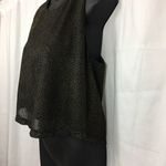 She + Sky black and gold sparkle crop Top Large Photo 4