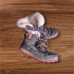 Sorel  Whitney II Pink Grey Snow  Water Proof Outdoor Hiking Rain Boots Size 10 Photo 1