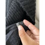 Vintage Renoma Paris Back Ruffled Infinity Long Knit Scarf Cape Vest Black Photo 6