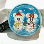 Lounge Fly X Disney Crossbody Bag Snowman Mickey & Minnie Mouse Snow Globe New Photo 4