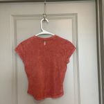 Ribbed Baby Tee Rust Red Size M Photo 1
