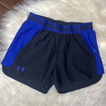 Under Armour  black/royal blue athletic shorts sz XS Photo 0