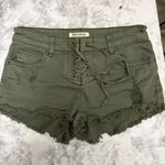 Billabong Green Distressed Jean Shorts NWOT Photo 1