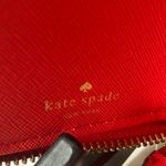 Kate Spade : Kirstie Geranium Red Newbury Lane Wallet- Wrstlet- Gold Tone Photo 7