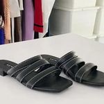SENSO Hallee Leather Slide Sandals in Ebony Size EU 36 Retail $145 Photo 2