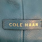 Cole Haan Cole Hann Stunning Teal Vegan Leather Bag with Braided handles & Gold Hardware Photo 2