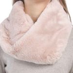 NWT Aspen Faux Fur Blush Pink Twisted Infinity Scarf Photo 0