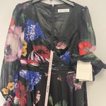 Mac Duggal  Bishop Sleeve Floral Print Dress, Size 14 - NWT Photo 5