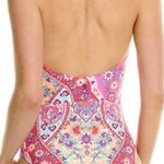 Nanette Lepore One Piece Swimsuit Floral Wrap Halter Size 12 Photo 1