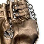 Michael Kors Gorgeous Metallic Bronze and Silver Tote Purse Bag Photo 3