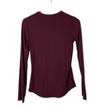 No Boundaries  Burgundy Red Crewneck Ribbed Long Sleeve T-Shirt M Photo 2