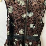 Tracy Reese Frock by  (Anthropologie): Floral Brown Motif- Sparkle- 10 Photo 11