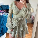 Hello Molly  Green Ruffle Dress Photo 1
