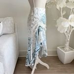 Cami NYC  Bronte Printed Blue And White High Low Skirt In Resort Bandana Photo 4