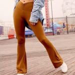 Aerie Offline by  Real Me Flare Ruched Leggings Brown NEW Womens Medium Photo 0