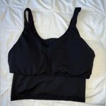 Aerie OFFLINE by  Real Me Black Padded Low Key Longline Sports Bra SIZE XL Photo 5