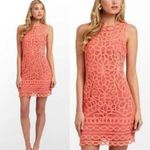Lilly Pulitzer 52704 sleeveless Casual beach sundress lace style orange midi dre Photo 1